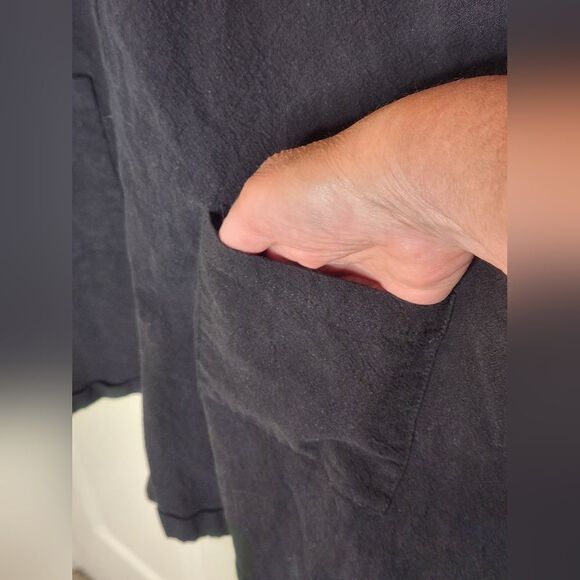 Unbranded L Black Cotton Blend Pockets Women's Overall - Picture 10 of 11